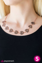 Load image into Gallery viewer, Paparazzi ~ Hearts Harmony ~ Copper Necklace Set