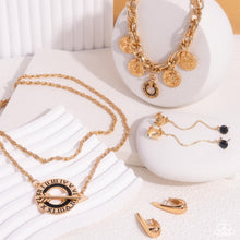 Load image into Gallery viewer, Paparazzi ~ Sunset Sightings ~ Fashion Fix Complete Trend Blend ~ Gold Necklace Set