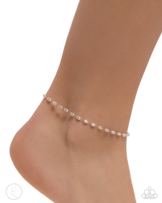 Paparazzi ~ Pearl Purpose ~ White Anklet