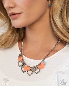 Paparazzi ~ Glimpses of Malibu ~ Fashion Fix Complete Trend Blend ~ Orange Necklace Set