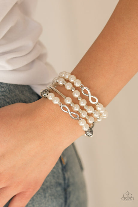 Paparazzi ~ Limitless Luxury ~ White Pearl Bracelet