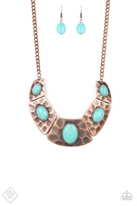 Paparazzi ~ RULER In Favor ~ Copper Necklace Set (Fashion Fix Exclusive)