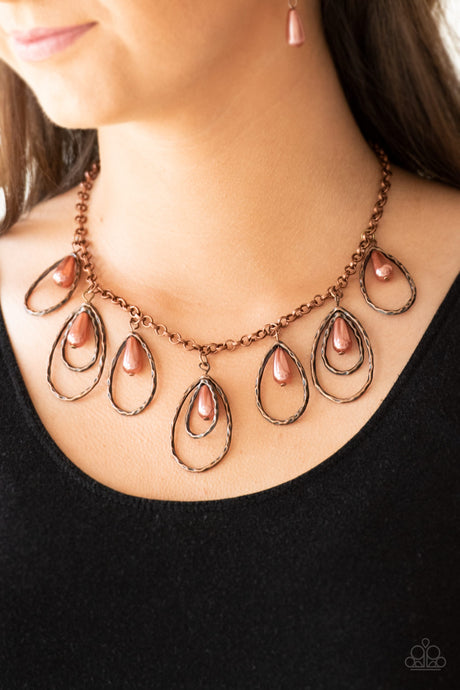 Paparazzi ~ Rustic Ritz ~ Copper Necklace Set