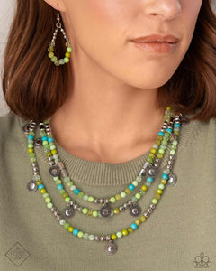 Paparazzi ~ Simply Santa Fe ~ Fashion Fix Complete Trend Blend ~ Green Necklace Set