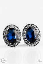 Load image into Gallery viewer, Paparazzi ~ Titanic Treasure ~ Blue Clip-On Earrings