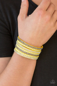 Paparazzi ~ Victory Shine ~ Yellow Urban Bracelet