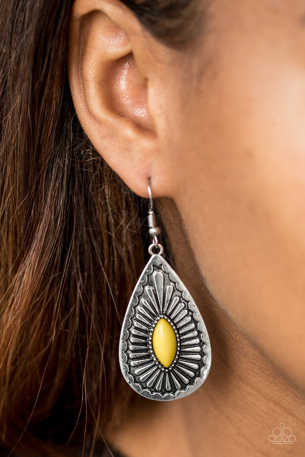 Paparazzi ~ Wild Wilderness ~ Yellow Earrings