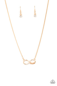 Paparazzi - Forever Your Mom - Gold Infinity Necklace Set