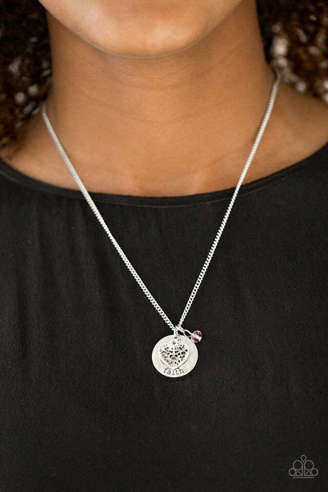 Paparazzi - A Show of Good Faith -Pink Inspirational Necklace -$5.00 - Klassy Jewelz Boutique