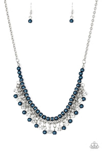 Paparazzi - A Touch of CLASSY - Blue Necklace Set