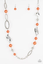 Load image into Gallery viewer, Paparazzi ~ All About Me ~ Orange Pearl Necklace Set