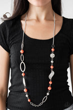 Load image into Gallery viewer, Paparazzi ~ All About Me ~ Orange Pearl Necklace Set