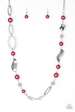 Load image into Gallery viewer, Paparazzi - All About Me - Red Pearl Necklace Set