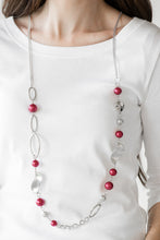 Load image into Gallery viewer, Paparazzi - All About Me - Red Pearl Necklace Set