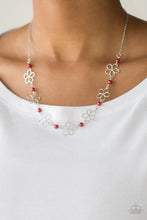 Load image into Gallery viewer, Paparazzi ~ Always Abloom ~ Red Necklace Set