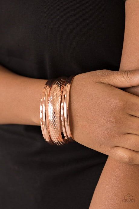 Paparazzi ~ Boss of Boho ~ Copper Bangle Bracelets