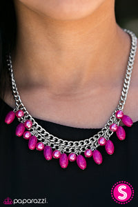 Paparazzi - Can't BEAD Tamed - Pink Necklace Set