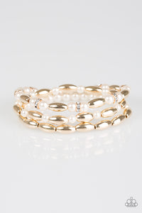 Paparazzi ~ Chic Contender ~ Gold Bracelets