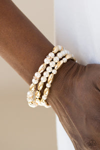 Paparazzi ~ Chic Contender ~ Gold Bracelets