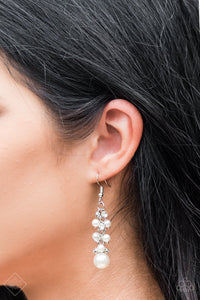 Paparazzi ~ Classy Crescendo ~ White Pearl Earrings (Fashion Fix Exclusive)