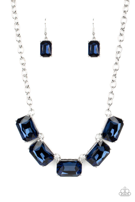 Paparazzi - Deep Freeze Diva - Blue Necklace -$5.00