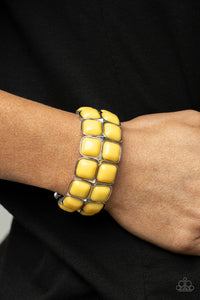 Paparazzi ~ Double The DIVA-ttitude ~ Yellow Bracelet