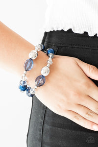 Paparazzi ~ Downtown Dazzle ~ Blue Pearl Bracelet