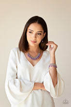 Load image into Gallery viewer, Paparazzi - Duchess Dior - Purple Pearl Necklace and Bracelet Set