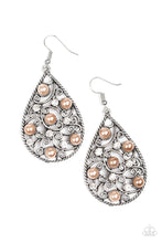 Load image into Gallery viewer, Paparazzi ~ Glowing Vineyards ~ Brown  Pearl Earrings