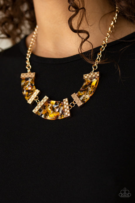 Paparazzi ~ HAUTE-Blooded ~ Yellow Necklace Set