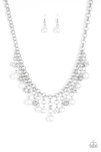 Paparazzi ~ HEIR-headed ~ White Pearl Necklace Set