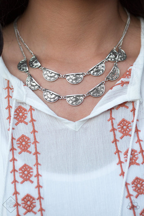 Paparazzi ~ Harvest Harmony ~ Silver Necklace Set (Fashion Fix Exclusive)