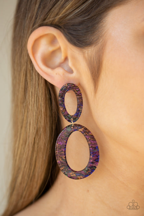 Paparazzi ~ Hey, HAUTE Rod ~ Multi Acrylic Post Earrings