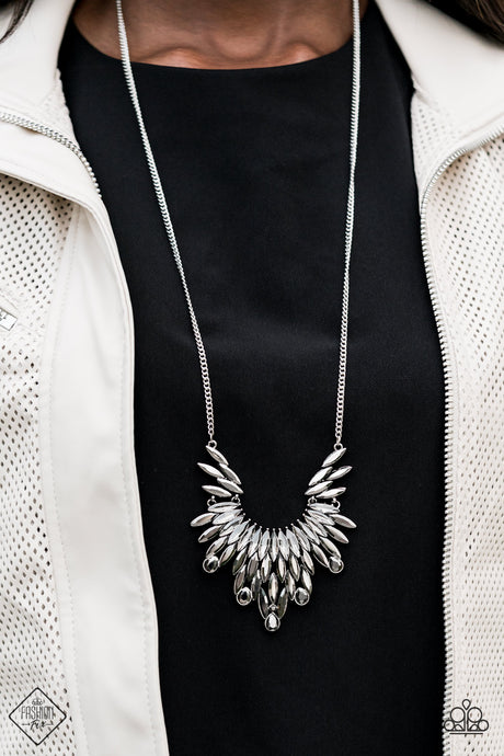 Paparazzi ~ Leave it to LUXE ~ Silver Necklace Set (Fashion Fix Exclusive)