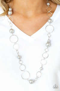 Paparazzi ~ Lovely Lady Luck ~ Silver Necklace Set