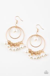 Paparazzi ~ New York Attraction ~ Gold Pearl Earrings