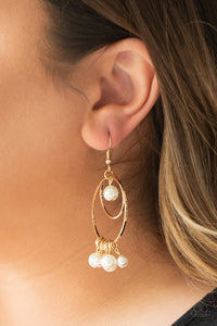 Paparazzi ~ New York Attraction ~ Gold Pearl Earrings