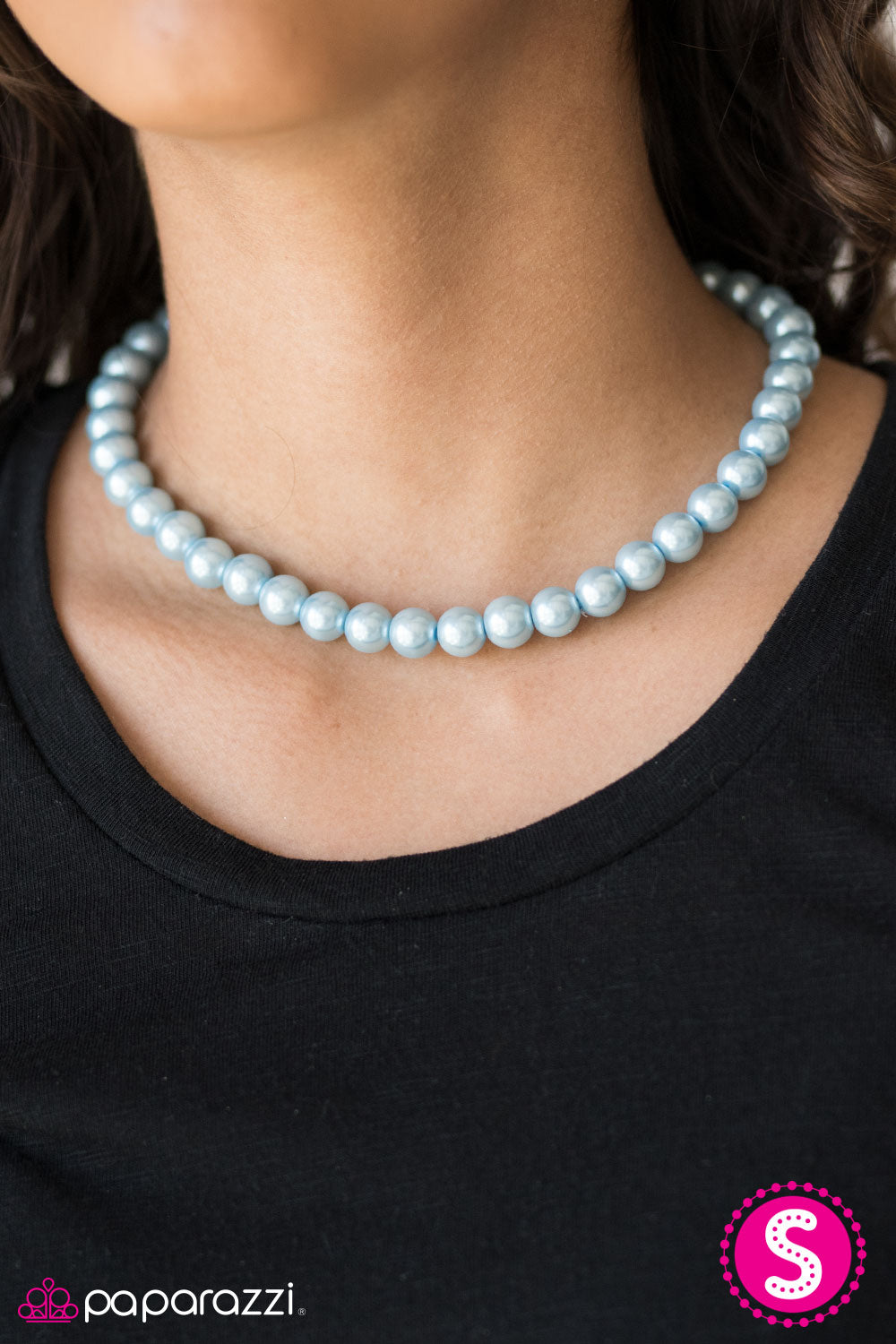 Paparazzi ~ Not Your Mamas Pearls ~ Blue Pearl Necklace Set