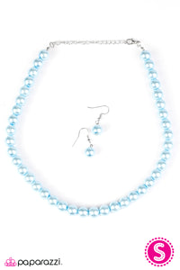 Paparazzi ~ Not Your Mamas Pearls ~ Blue Pearl Necklace Set