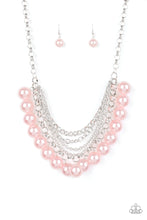 Load image into Gallery viewer, Paparazzi ~ One-Way WALL STREET ~ Pink Pearl Necklace Set