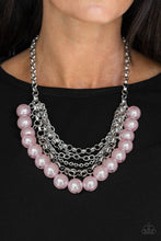 Load image into Gallery viewer, Paparazzi ~ One-Way WALL STREET ~ Pink Pearl Necklace Set