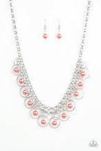 Load image into Gallery viewer, Paparazzi ~ Party Time ~ Orange Pearl Necklace Set