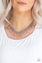 Load image into Gallery viewer, Paparazzi ~ Party Time ~ Orange Pearl Necklace Set