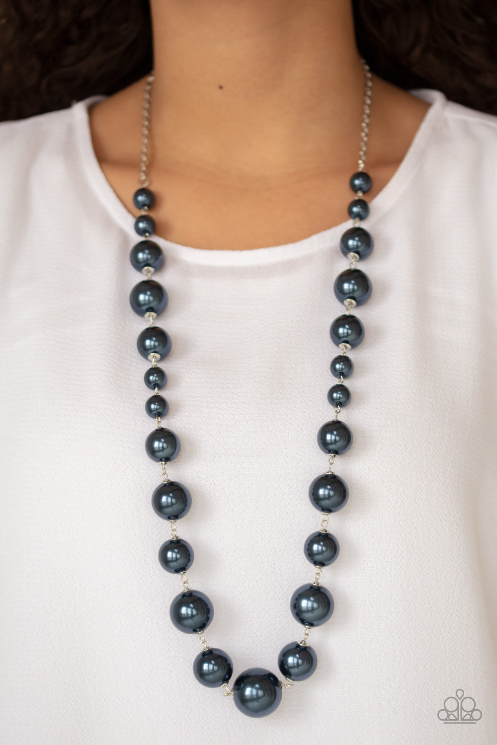 Paparazzi ~ Pearl Prodigy ~ Blue Pearl Necklace Set