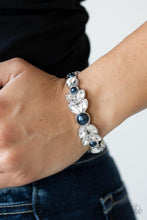 Load image into Gallery viewer, Paparazzi ~ Regal Reminiscence ~ Blue Pearl Cuff Bracelet