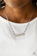 Load image into Gallery viewer, Paparazzi ~ Send Me An Angel ~ Silver Inspirational Necklace Set