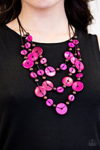 Load image into Gallery viewer, Paparazzi ~ South Beach Summer ~ Pink Wooden Bead Necklace Set