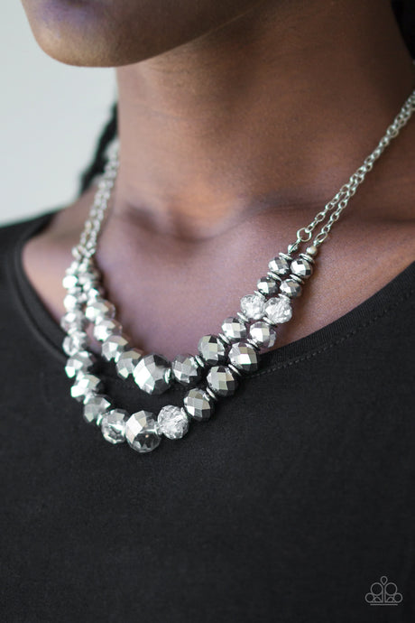 Paparazzi ~ Strikingly Spellbinding ~ Silver Necklace and Bracelet Set