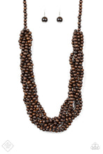 Load image into Gallery viewer, Paparazzi ~ Tahiti Tropic ~ Brown Wooden Bead Necklace (Fashion Fix Exclusive)