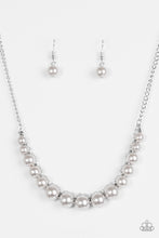 Load image into Gallery viewer, Paparazzi ~ The FASHION Show Must Go On! ~ Silver Pearl Necklace Set